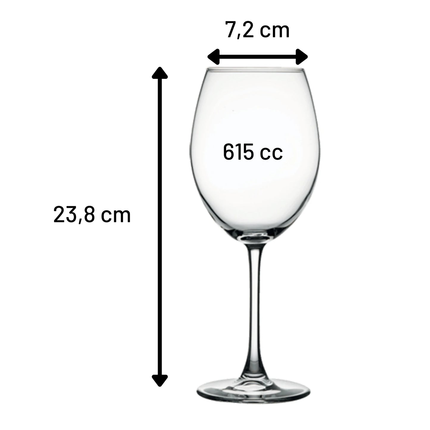 Paşabahçe 44738 Enoteca Kırmızı Şarap Kadehi 615cc - 2 Adet