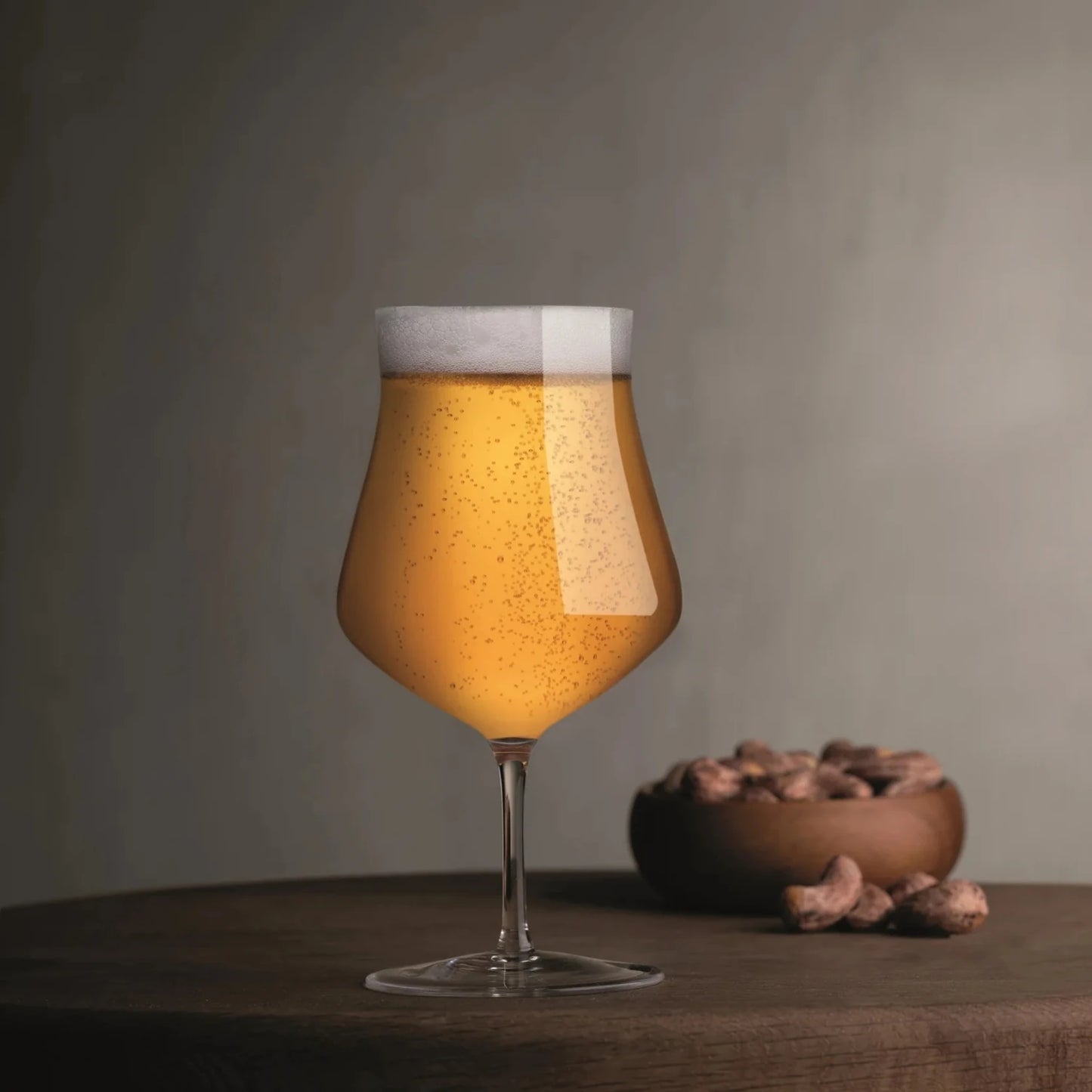 Nude Islands 2'li Kristal Bira Bardağı Seti 380 cc - Ayaklı Modern Tasarım Kadeh (32363)