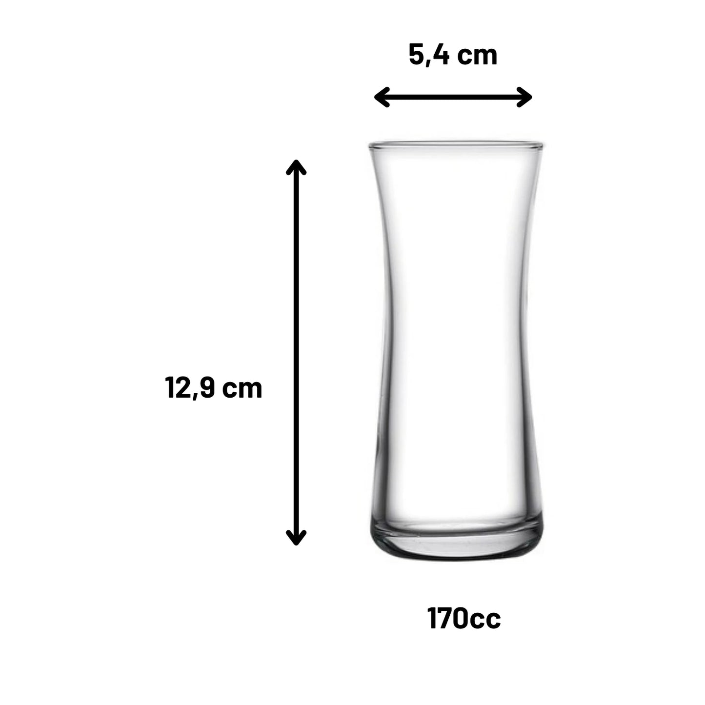 Paşabahçe 420016 Heybeli Rakı Bardağı - 6 Adet